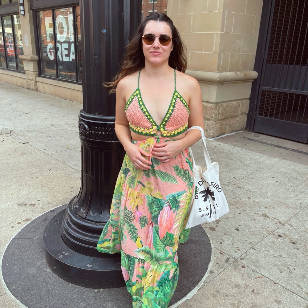 FARM Rio Pastel Floral Dress